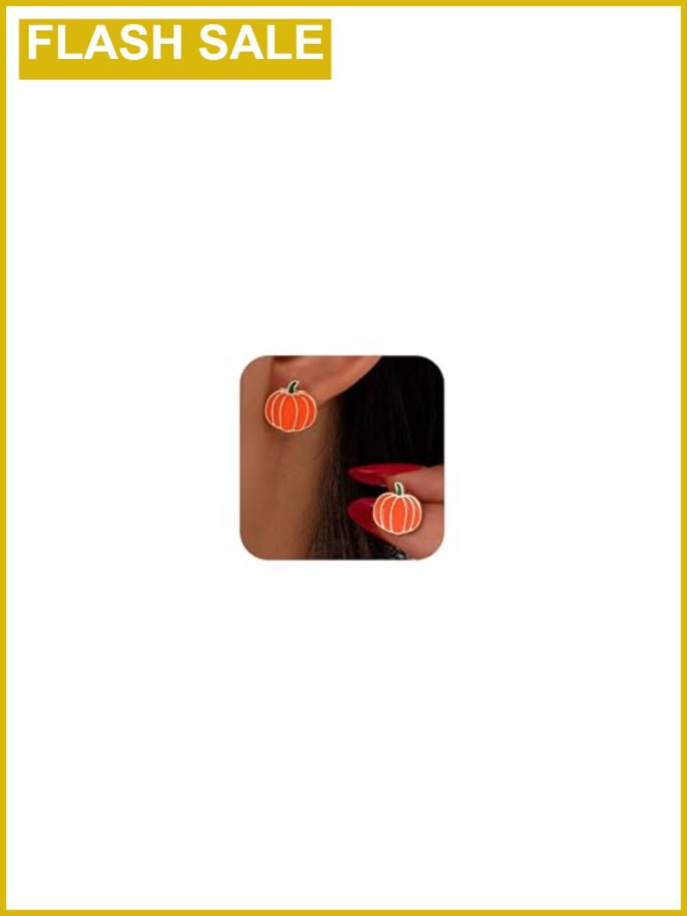 Pumpkin Stud Earrings Thanksgiving Fall Dangle Jewelry for Women